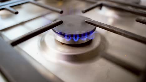 gas burner on stove