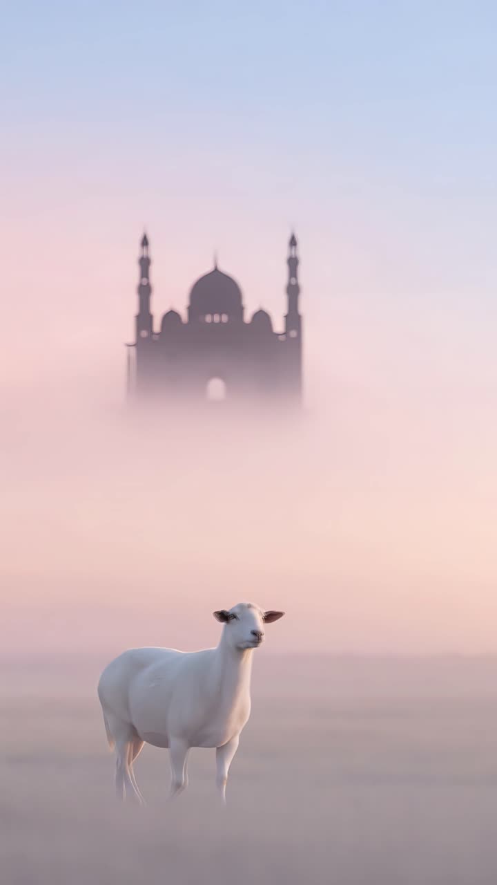 Eid al-Adha Moschea Sfondo islamico 4K