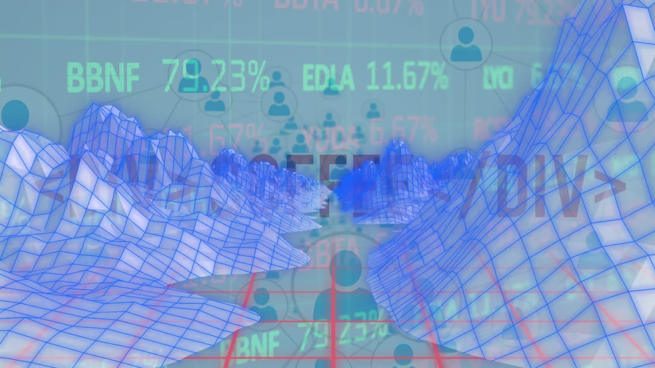 연결 네트워크의 애니메이션과 지도와 그리드에 대한 데이터 처리