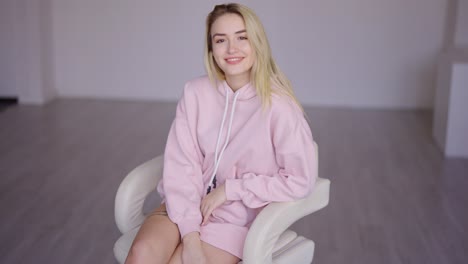 woman in pink hoodie