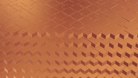 abstracto geométrico rosa fondo dorado azulejos de papel de aluminio textura de bucle sin costura fondo renderizado en 3d