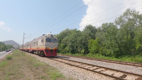 old electric train in montenegro