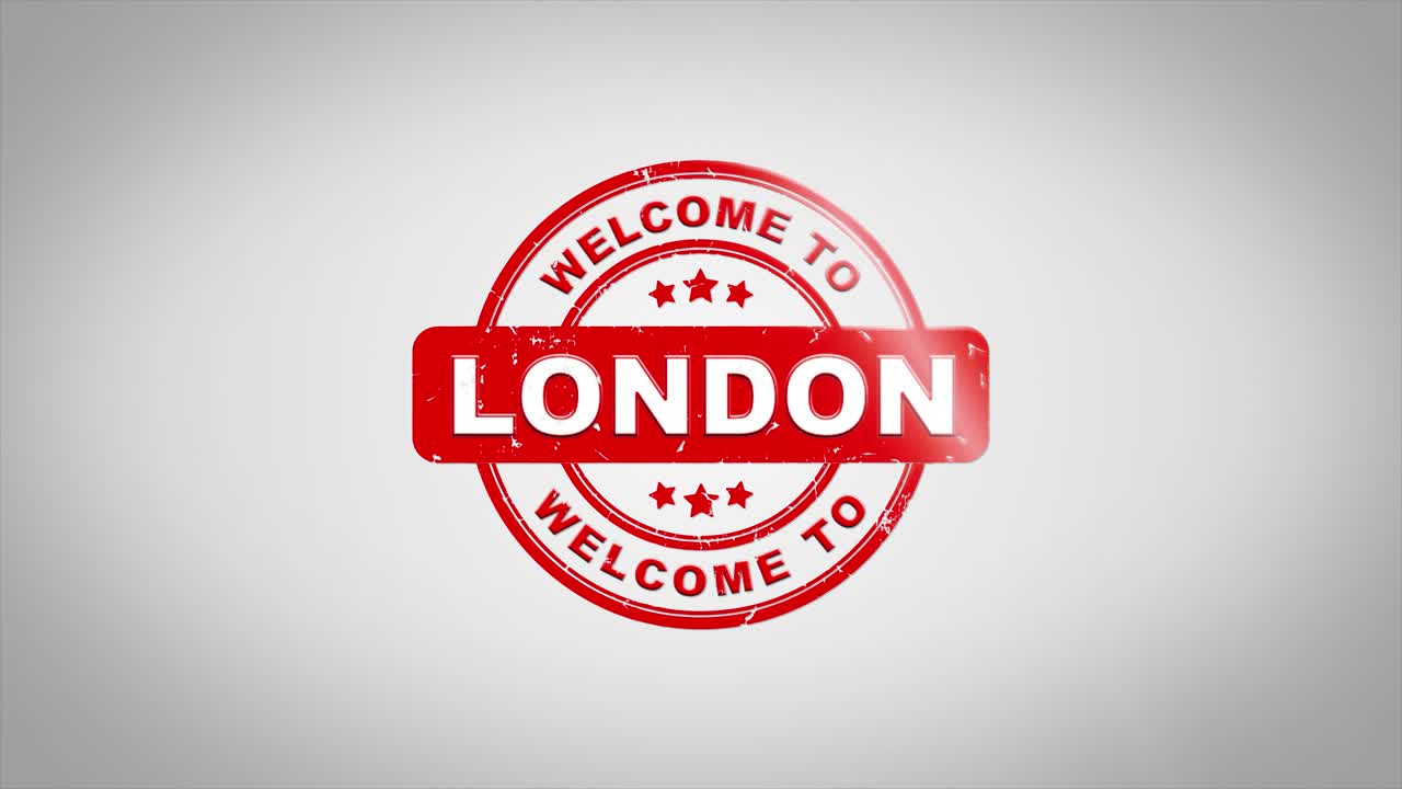 Welkom in Londen Stempel Grafisch Ontwerp