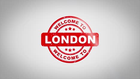 bienvenido a londres diseño gráfico de sellos