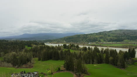 Green-fields-and-trees-under-the-cloudy-skies