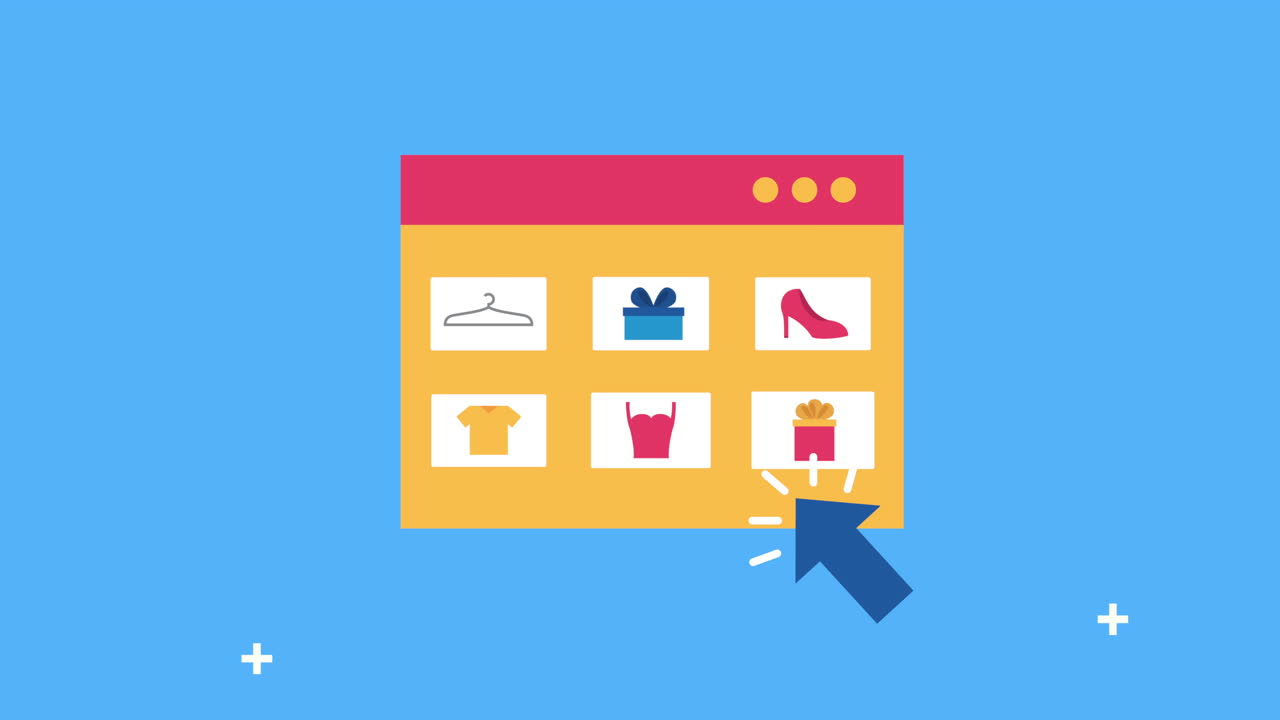 전자상거래 기술을 가진 웹 페이지 템플릿