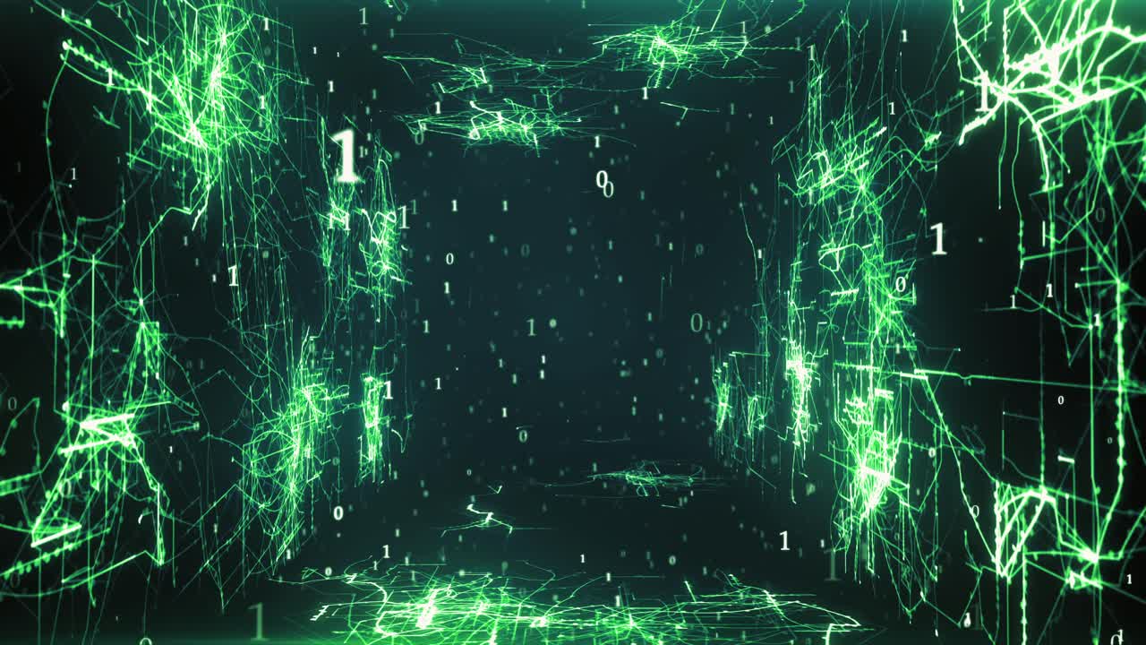 Digital Binary Code Tunnel