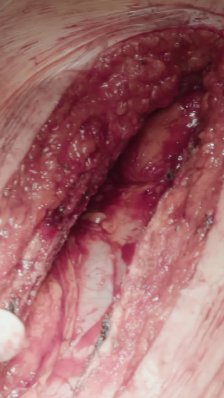 el cirujano utiliza un dilatador en el procedimiento cardíaco. el médico saca la herramienta durante la cirugía de derivación de la arteria coronaria para garantizar el éxito de los procedimientos médicos en la clínica