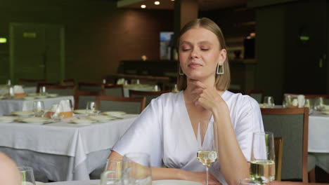 woman at the restaurant