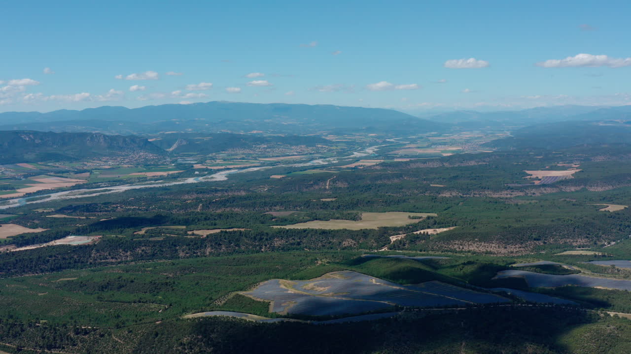 región rural de provenza, francia, vista aérea