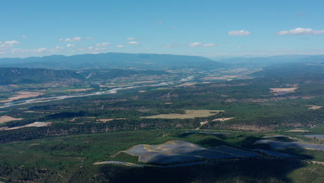 Provence-Landschaftsregion-Frankreich-Luftaufnahme