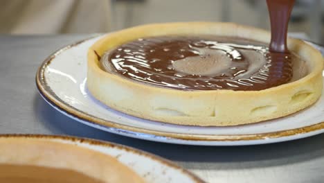 preparación de tartas de chocolate