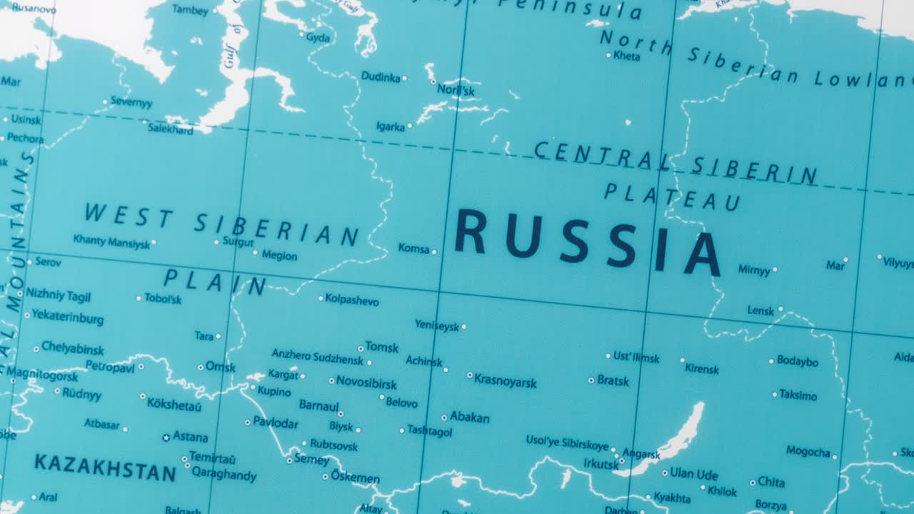 Discover the intricate geography of Russia through a detailed map highlighting its vast landscapes.