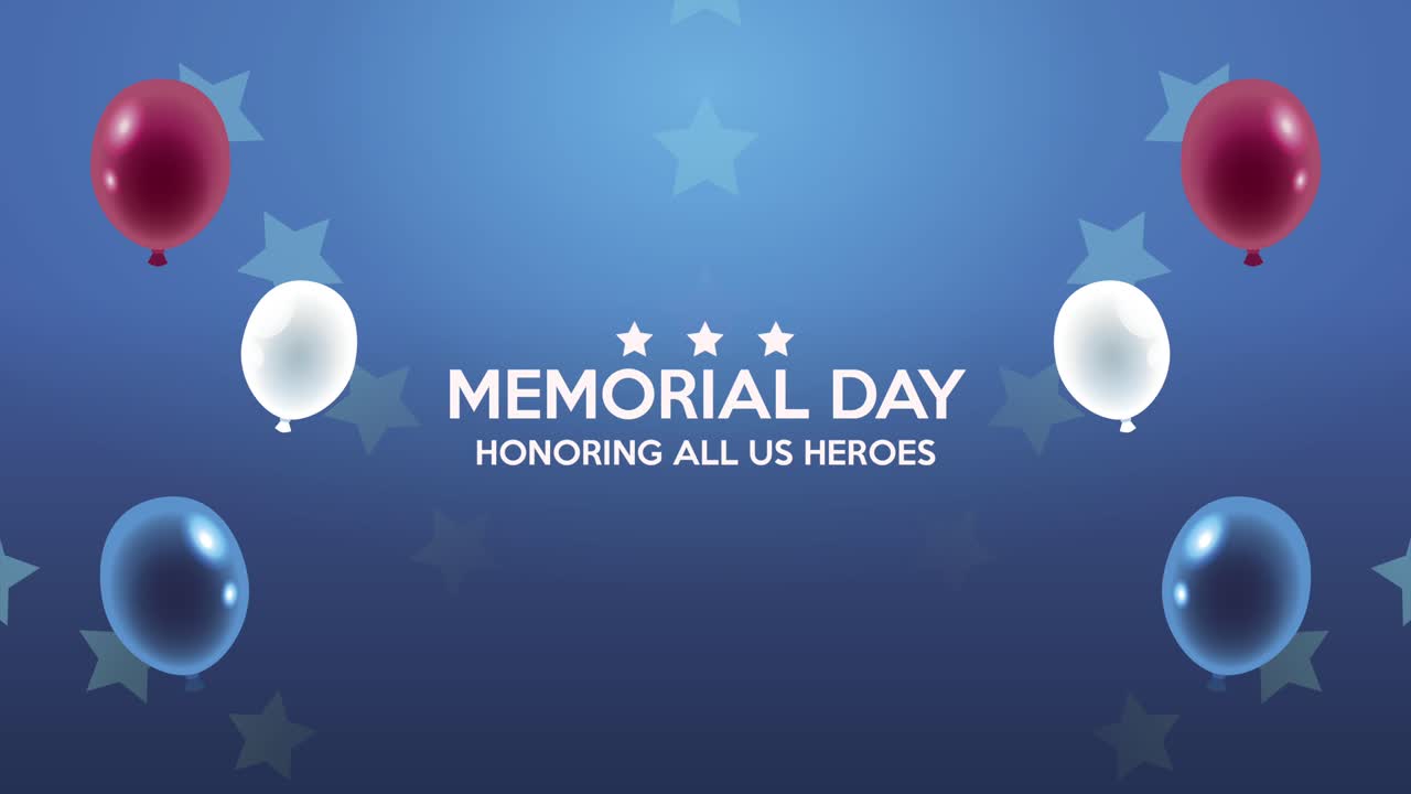 feliz día conmemorativo letras con globos de helio