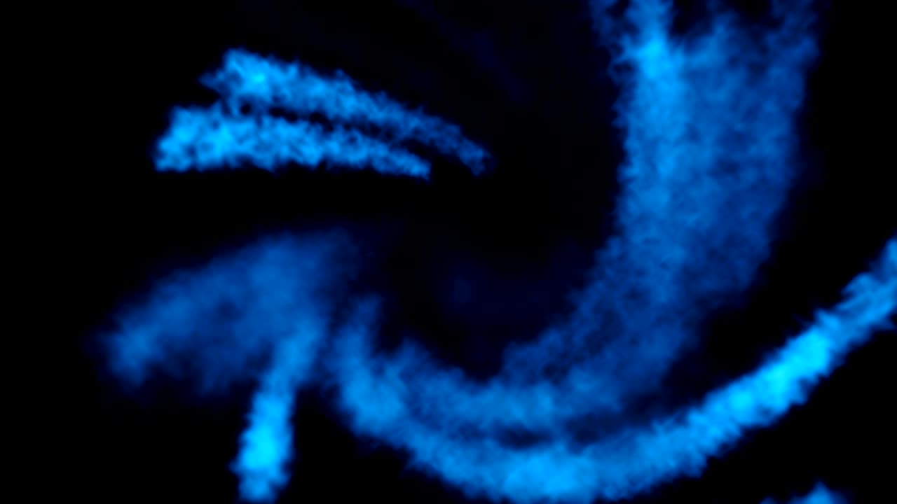 추상적인 연기 모양이 움직입니다.