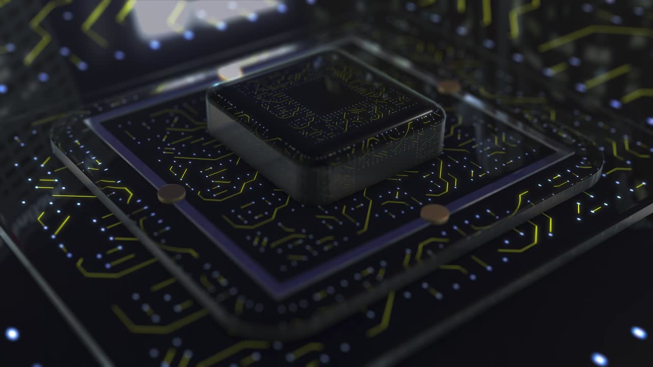 placa de circuito abstracto cpu fondo 4k