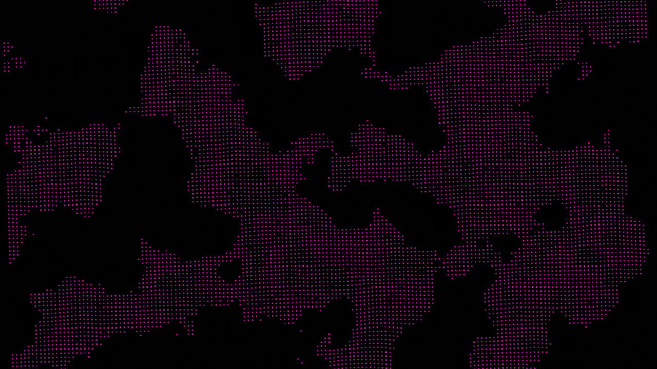 patrón de puntos rosados abstractos en fondo negro