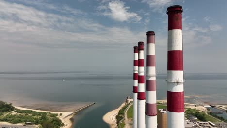 an aerial view of the largest power generation facility on long island-1