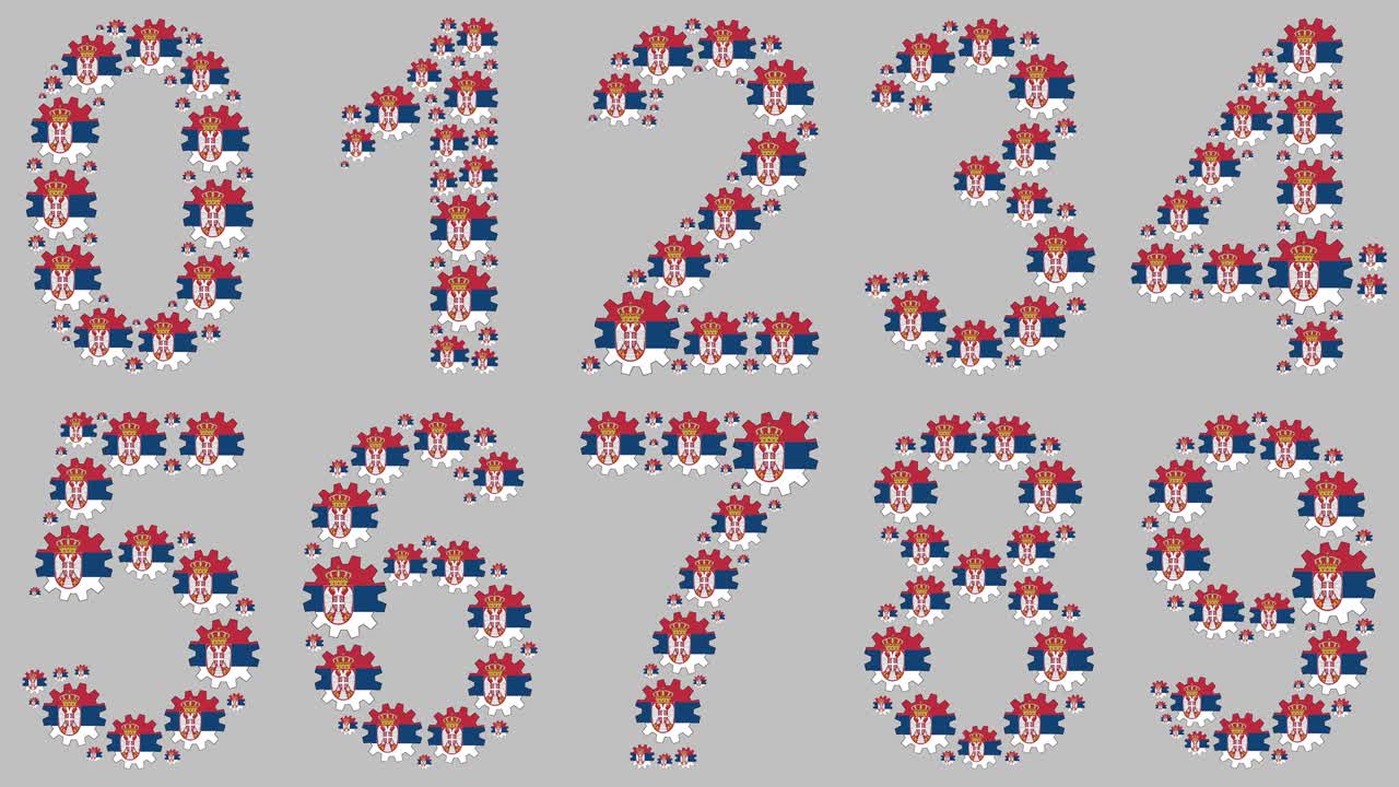 conjunto de números serbios