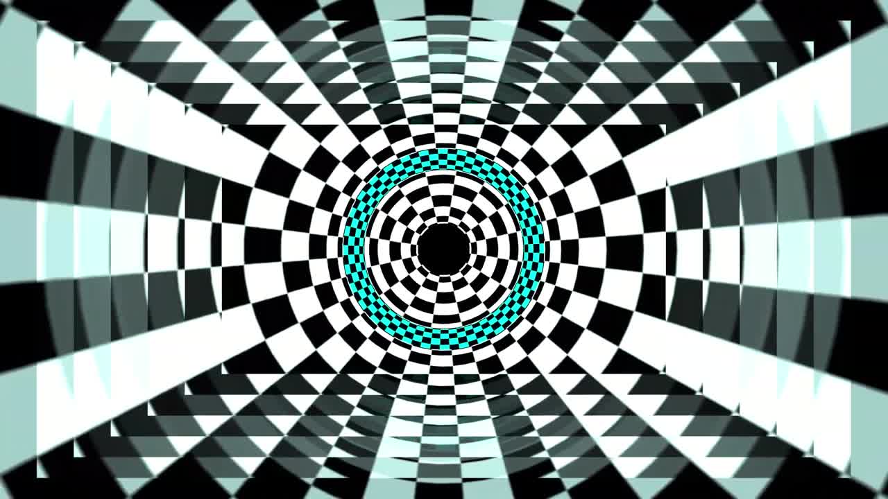 CIRCLES SQUARES ZOOM OPTICAL ILLUSION
