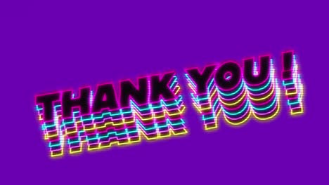 Animation-of-thank-you-text-over-pattern-background