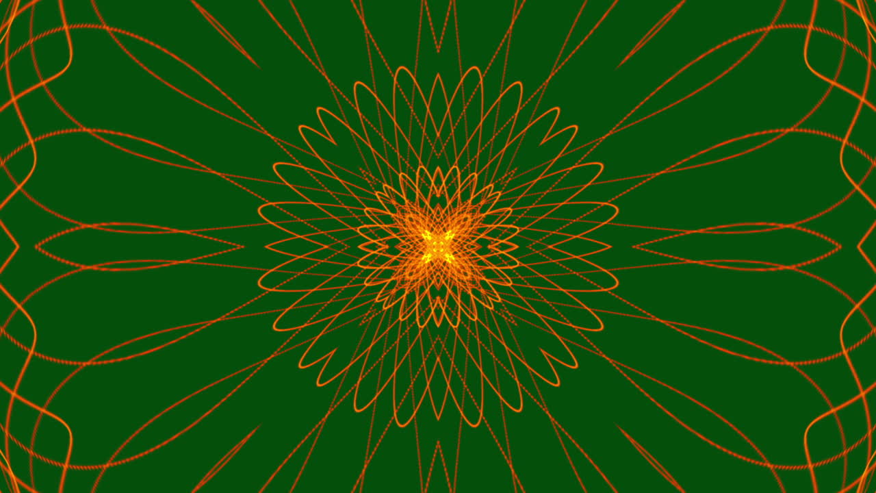 naranja caos cósmico caleidoscopio simétrico backdrop_jp