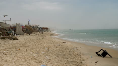 Zerstörter-Strand-In-Gaza-Während-Des-Israel-Hamas-Krieges-2023