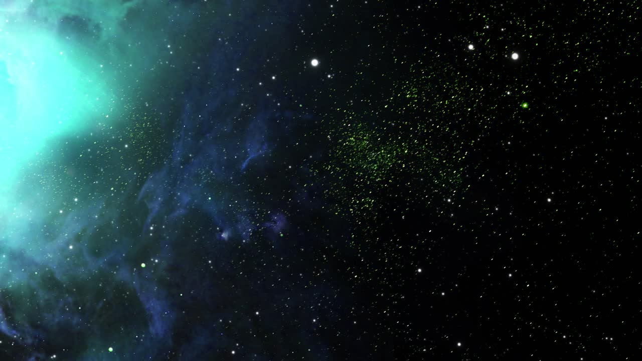 celestial abstract scene with nebula and stars 4k