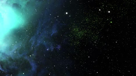 celestial abstract scene with nebula and stars 4k