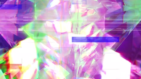 Animation of interference over glowing crystals