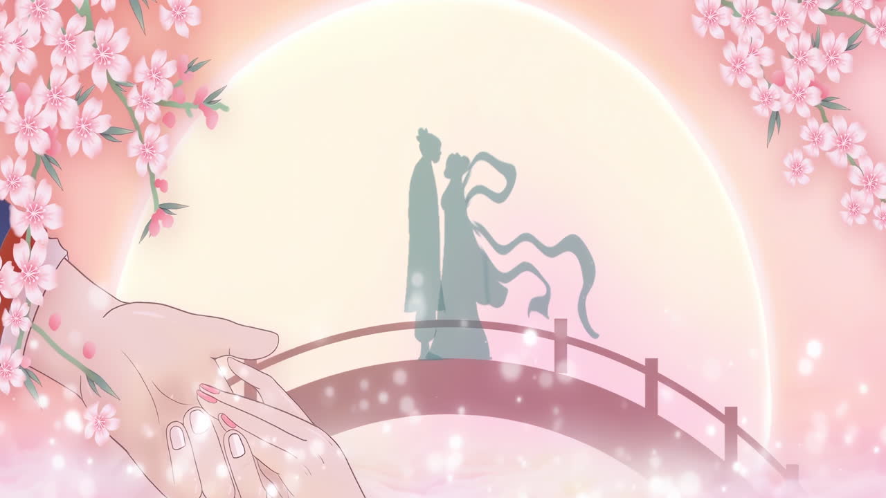 Romantic Moonlit Cherry Blossom Dream