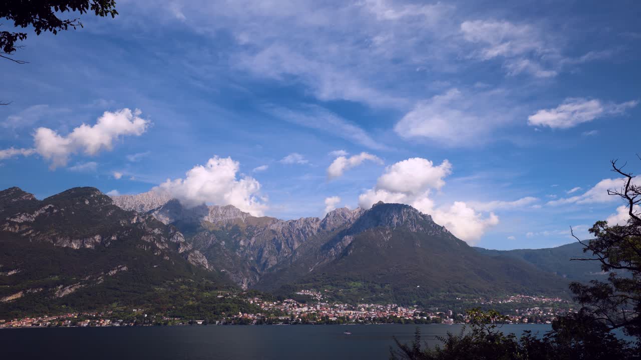 Lake Como, Mandello del Lario, mountains and more, Time lapse