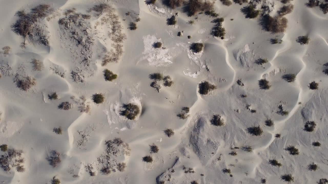 dunas de arena escénicas en un día soleado en el desierto