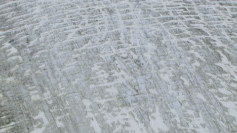 Icy-Slope-of-the-Aletsch-Glacier-in-Switzerland's-Bernese-Alps,-Aerial