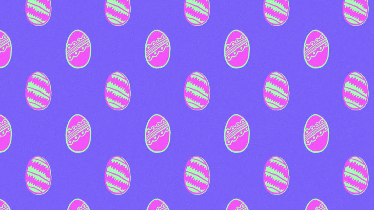 Cute Easter Egg Pattern animation 4k