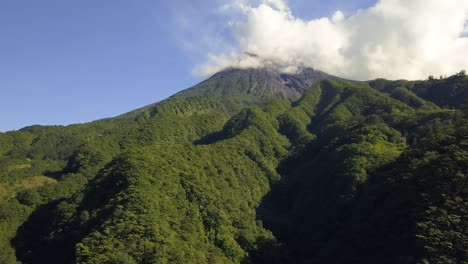 Merapi Mountain Volcano Drone Indonesia