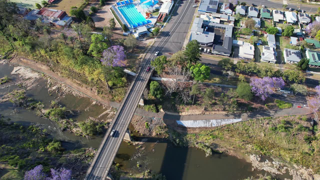 리치몬드 강을 가로지르는 고속도로 다리, 카지노 타운, nsw, 오스트레일리아