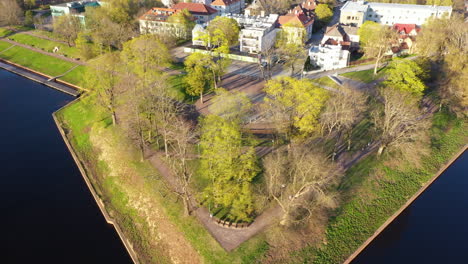 vista aérea de la etapa del parque pärnu valli en estonia