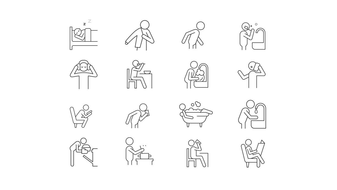 Daily Activities Icons