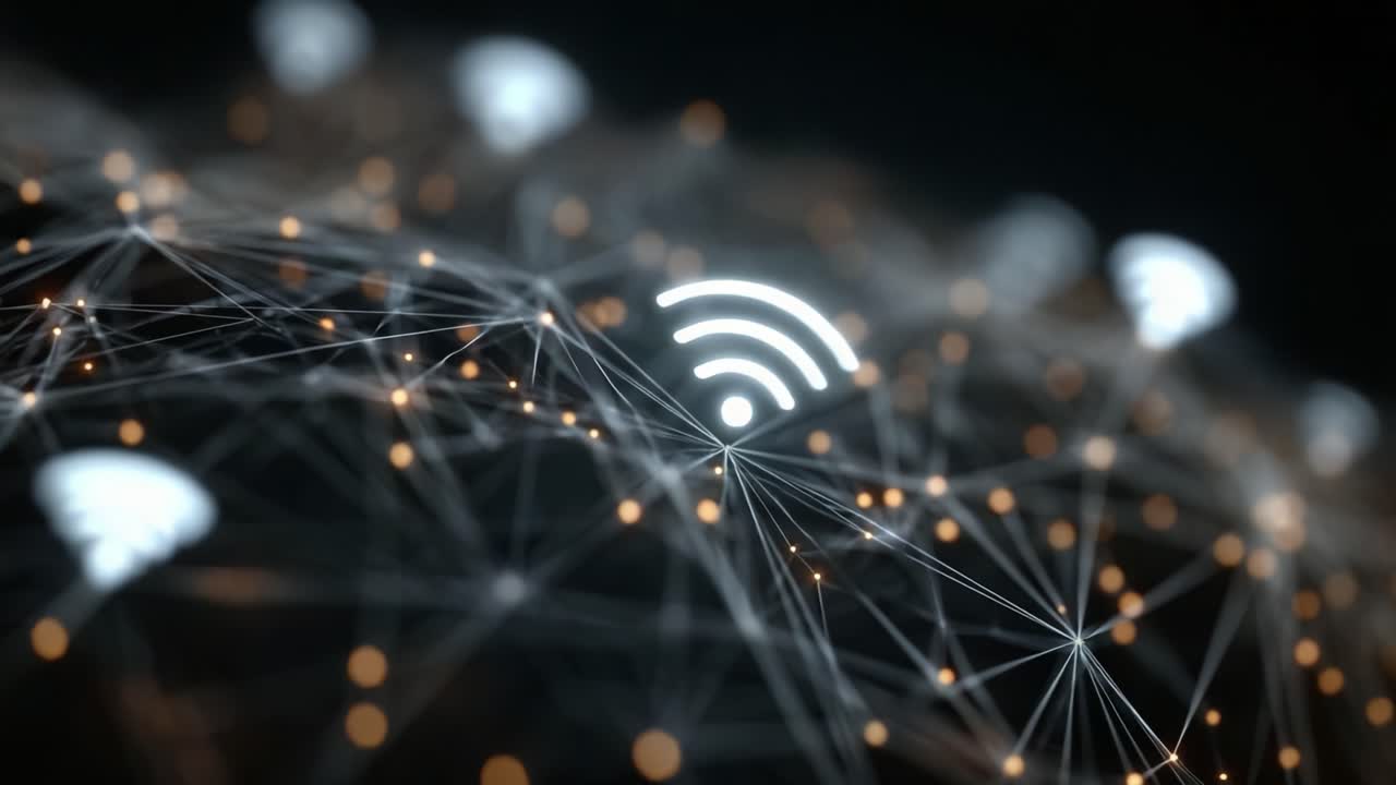Exploring Wireless Connectivity: A Deep Dive Into the Dynamic Web of Signals and Network Interactions Represented Through High-Tech Graphic Designs