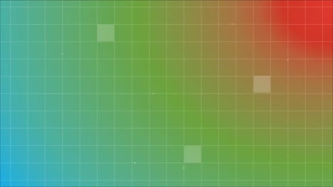 digitally generated animation of coloured grid pattern