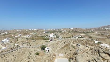 vuelo de drones de la isla de mykonos, grecia