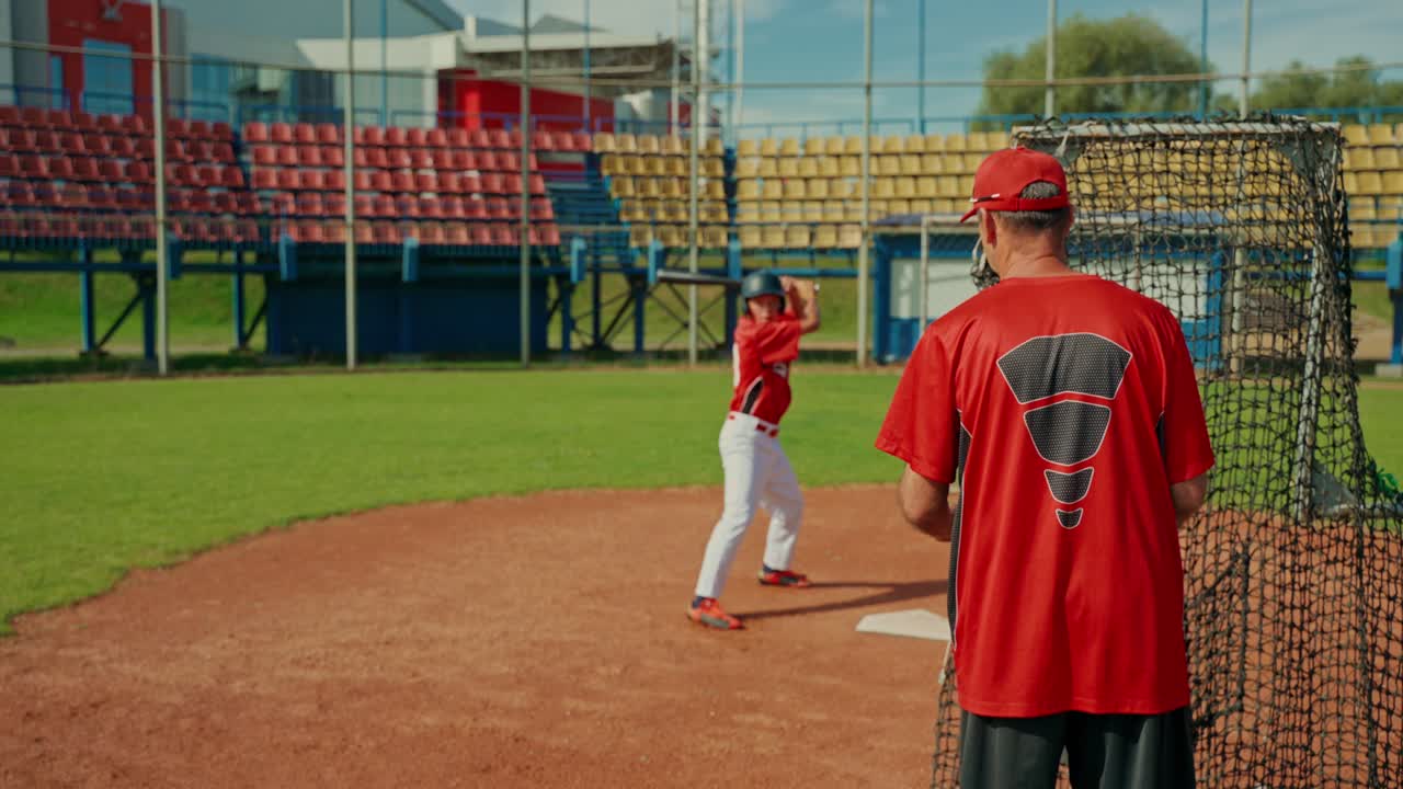 Allenamento di baseball sul campo