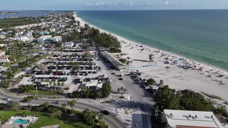 white sand beaches of holmes beach on anna maria island, florida