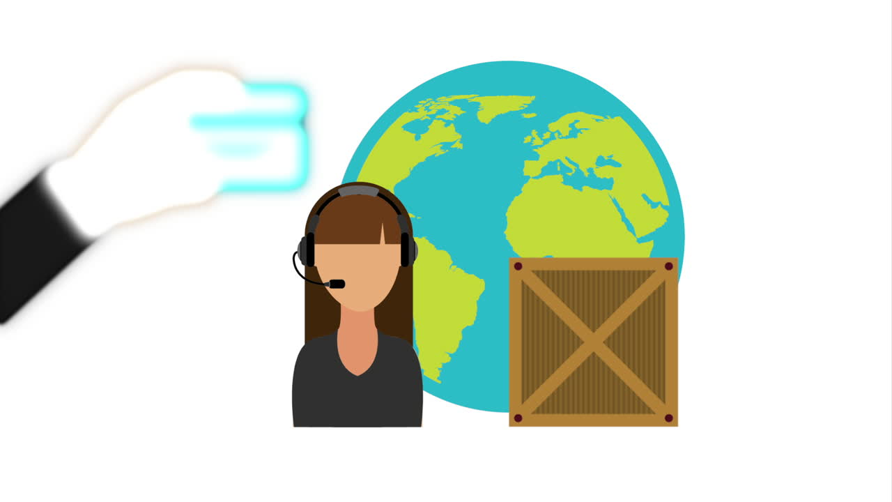 배달 서비스 디자인, 비디오 애니메이션