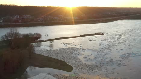 Drone-aerial-view-of-Nemunas-and-Neris-confluence