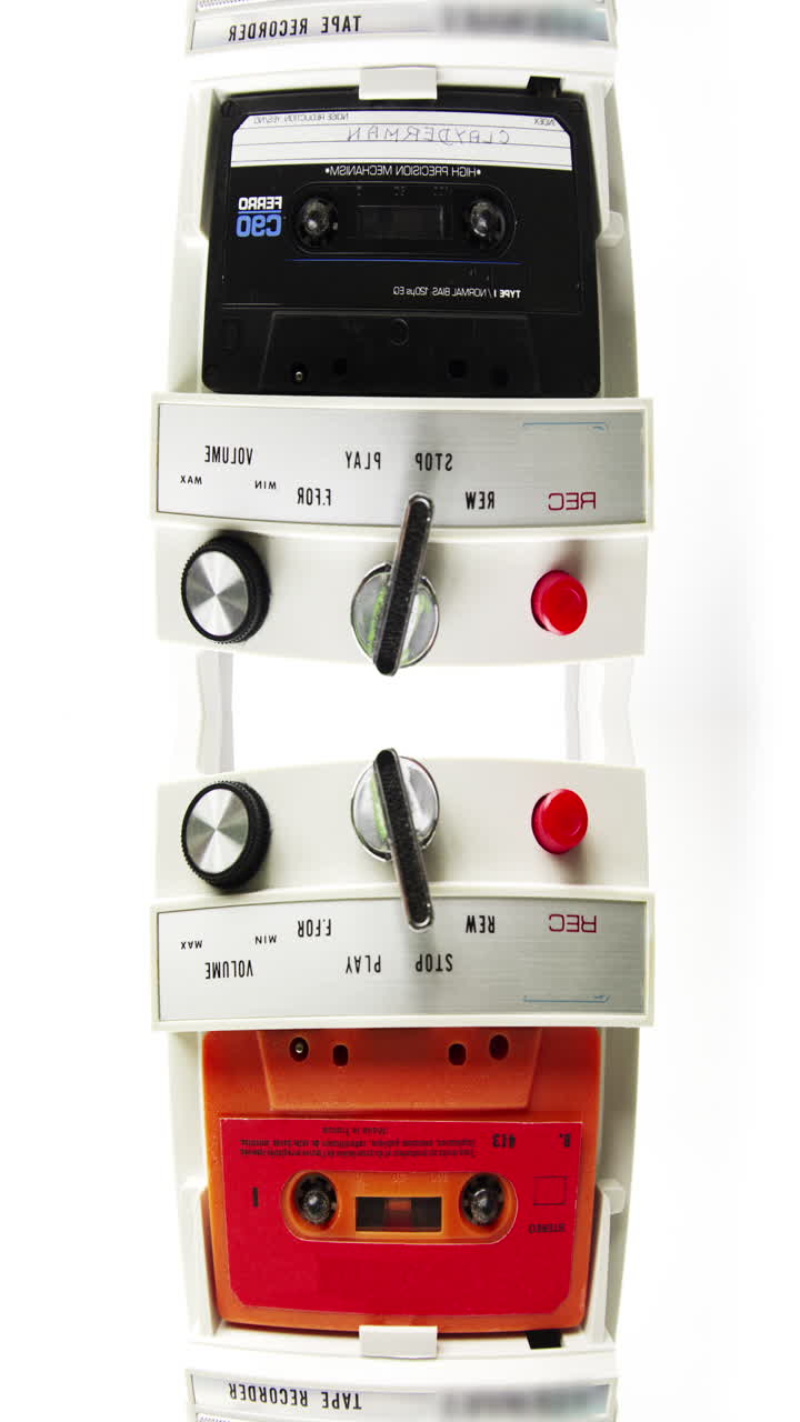 cinta de cassette en vertical