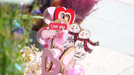 valentine's day and christmas decorations