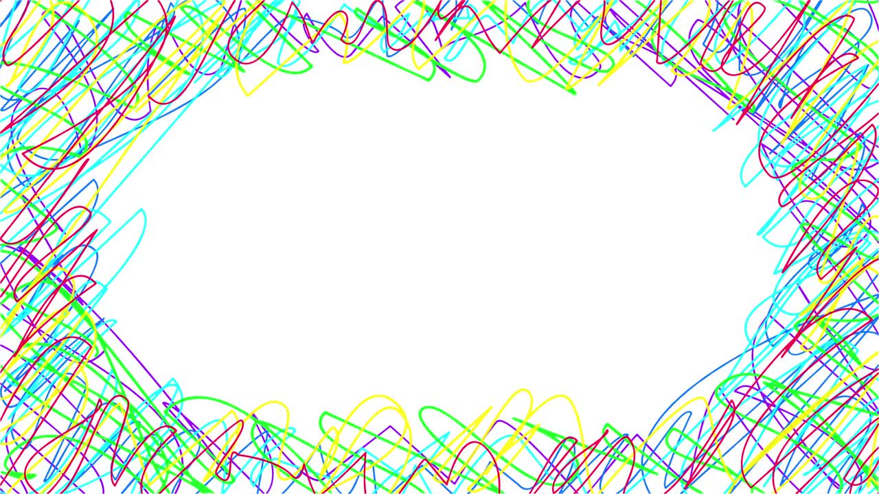 색 배경 에 있는 다채로운 그림 을 그린 애니메이션