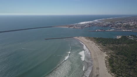 Aerial-view-of-Viana-do-Castelo-in-Portugal